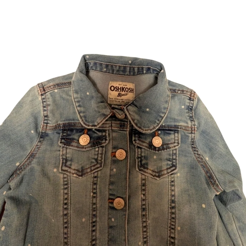 Oshkosh Denim Size 5T Girls Coat Jacket